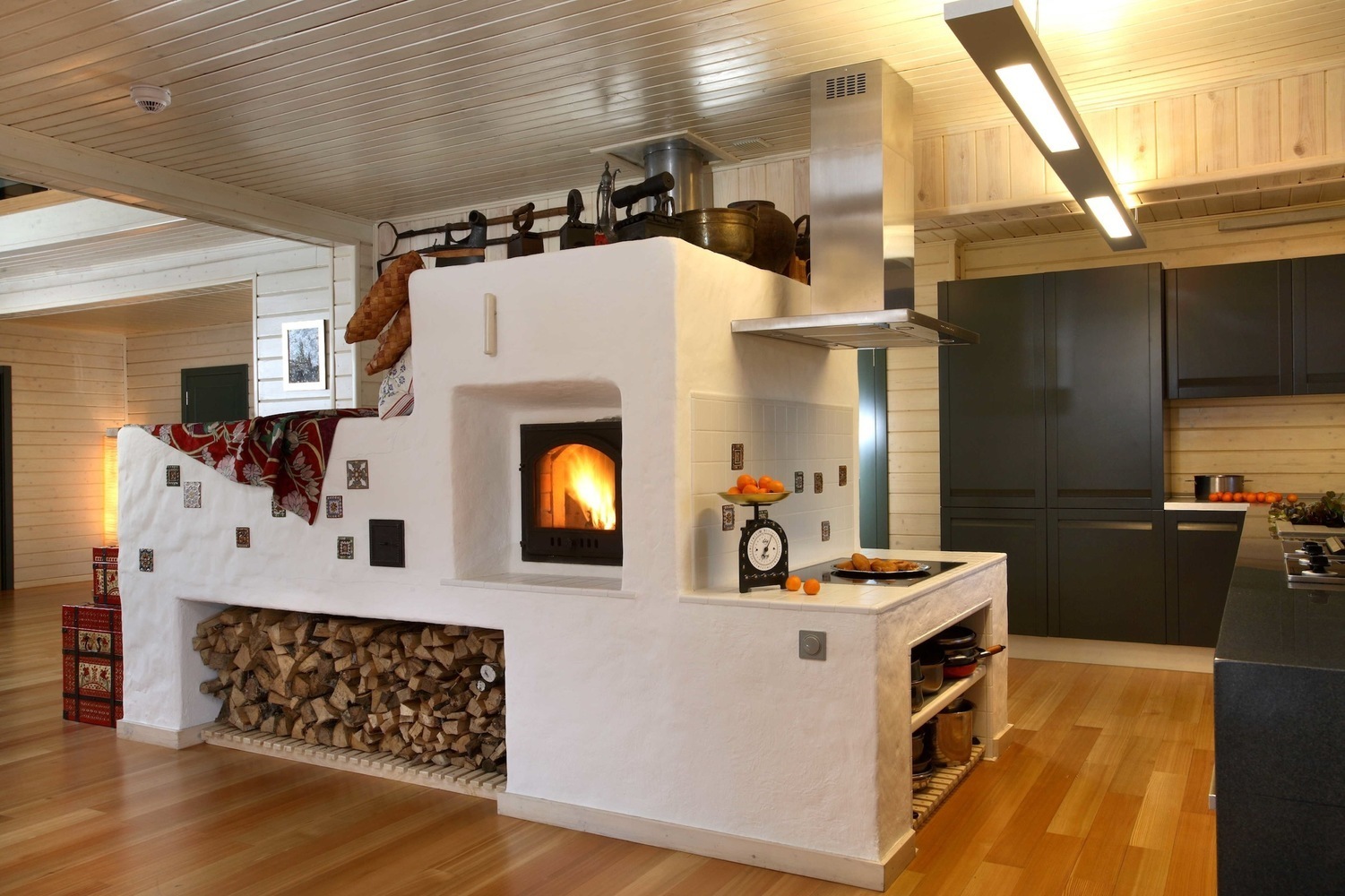 Дизайн кухни с печкой в частном доме (40 фото) - Дом paraskevat.ru