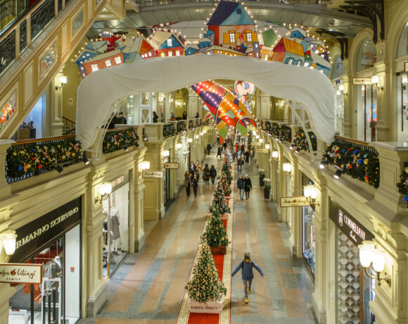 Торговые центры с новогодней атмосферой